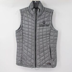 The north face puffer vest women small thermoball eco full zip quilted insulated